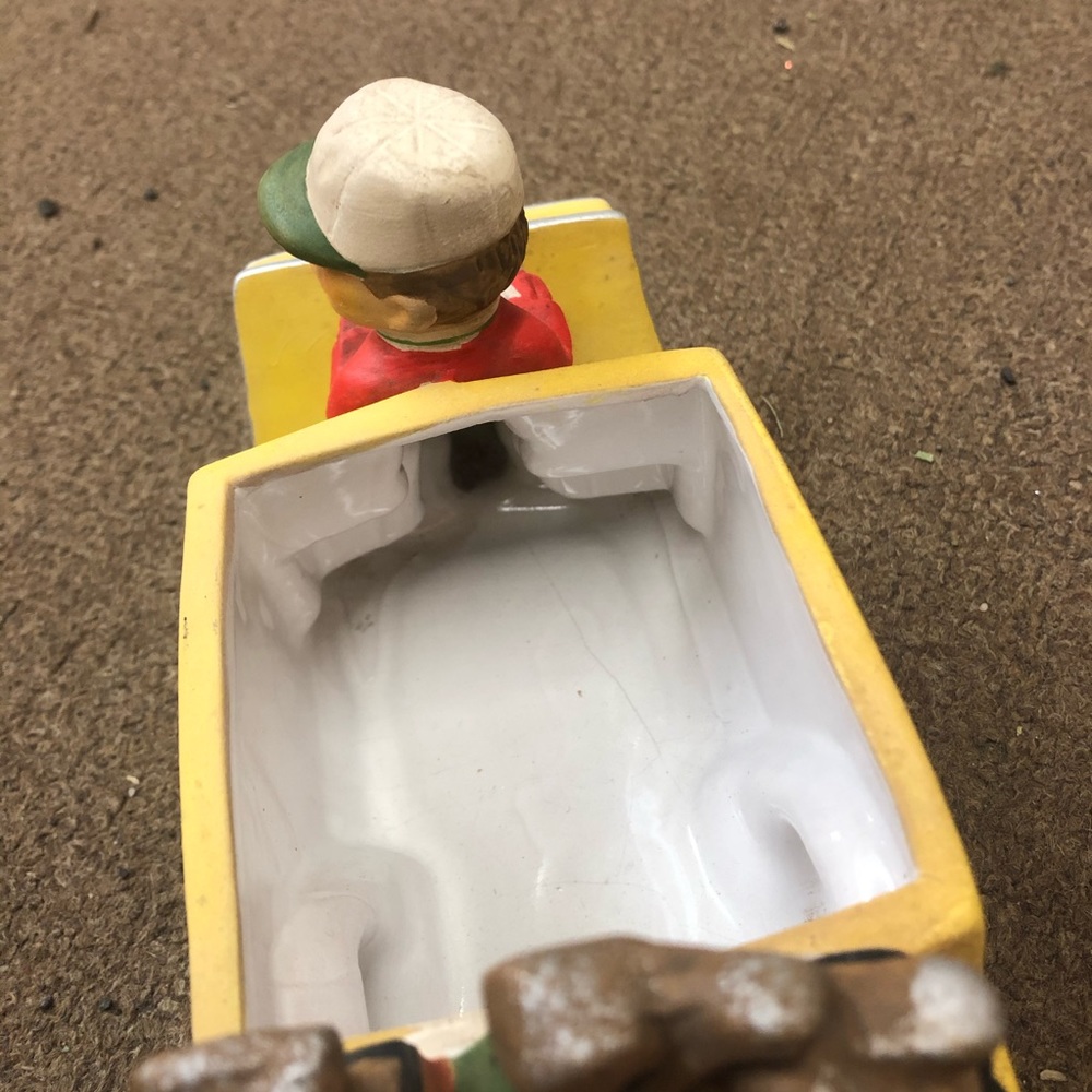 Vintage golfer planter - Picture 4 of 11